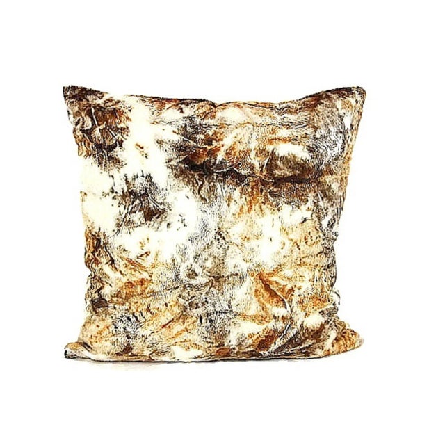 Texture Velvet Fur Pony Pillow- a Pair For Sale - Image 11 of 12