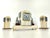 French Art Deco Marble & Onyx Mantel Clock, 1930s, Set of 3 For Sale - Image 15 of 18