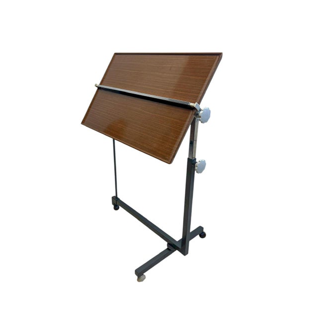 German Adjustable Side Table or Trolley from Variett Bremshey & Co., 1960s For Sale - Image 4 of 12