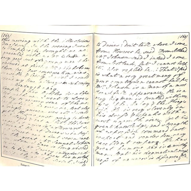 Paper "The Moth and the Candle a Life of James Boswell" 1984 Finlayson, Iain For Sale - Image 7 of 8