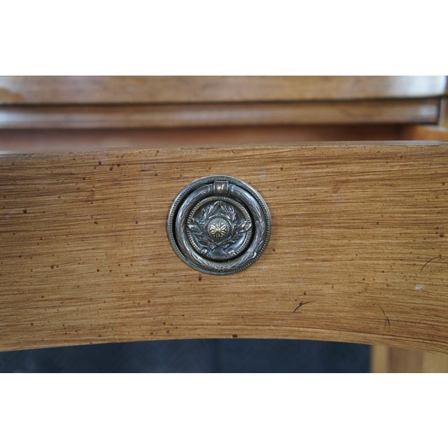 Antique American Sheraton Painted Grain Serpentine Flip Top Console Game Table For Sale - Image 10 of 15