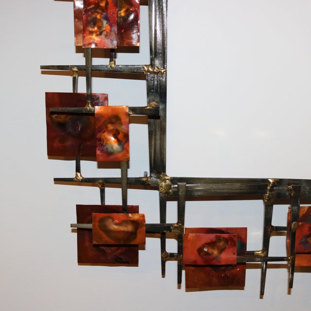Sculptural Contemporary Brutalist Mirror For Sale - Image 4 of 8