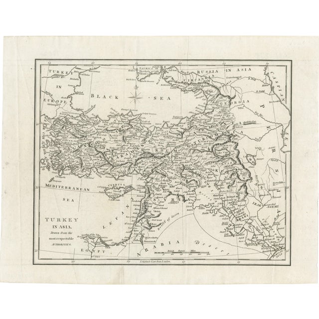 British School, Map of the Ottoman Empire Turkey in Asia, Syria, and Mesopotamia, 1830 For Sale - Image 10 of 10
