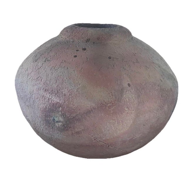 Signed on the bottom beautiful studio pottery piece in excellent condition. 13” diameter and 10” tall. The Studio Art Roku...