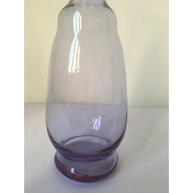 Postmodern Purple Murano Glass Bottle, Italy, 1960s For Sale - Image 4 of 18