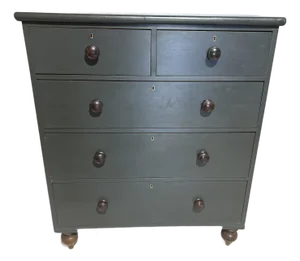 Antique Two Over Three Drawers - Painted Chest of Drawers From England