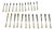 Silver-Plated Fish Knife and Fork Set by Mappin & Webb, Set of 24 For Sale