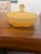 Beautiful vintage classic, timeless, yellow satin imperial glass, art deco Candy Dish. The Dish is in pristine condition...