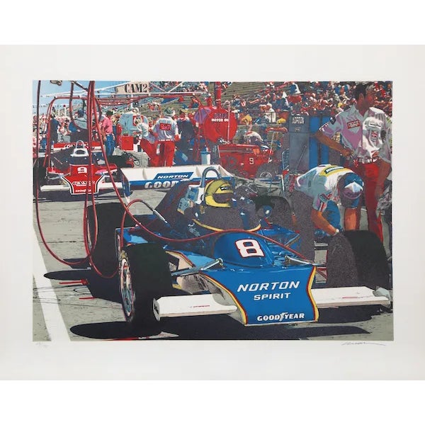 Ron Kleemann, "Tom Sneva," Serigraph For Sale