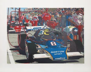 Ron Kleemann, "Tom Sneva," Serigraph
