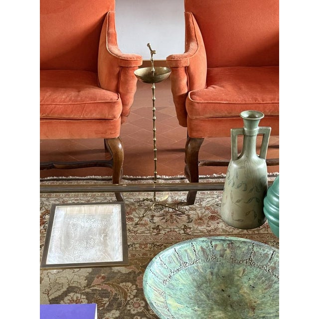 1970s Hollywood Regency Bamboo-Shaped Brass Floor Ashtray from Maison Bagues, France, 1970s For Sale - Image 5 of 9