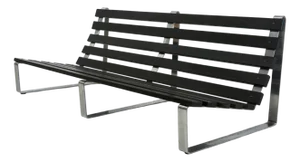 Vintage Slatted Bench by Kho Liang Ie for Artifort