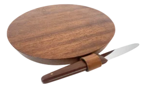 Mid-Century Design Teak Cutting Board with Integrated Knife by Carl Auböck for Auböck Werkstätten, Austria, 1950s, Set of 2