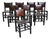 English 19th Century Set of Eight Bobbin Turned Dining Chairs For Sale