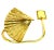 Vintage Gold Brass Fan Curtain Drapery Holdback Sconces For Sale - Image 10 of 12