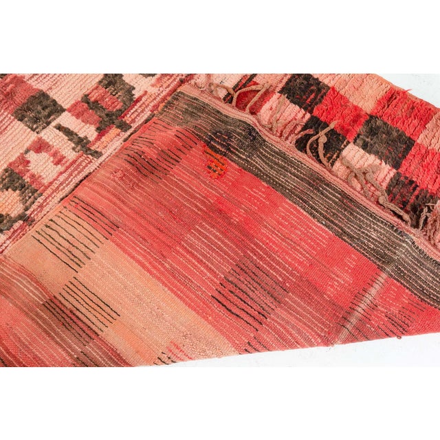 Red Doris Leslie Blau Midcentury Moroccan Rug For Sale - Image 8 of 8