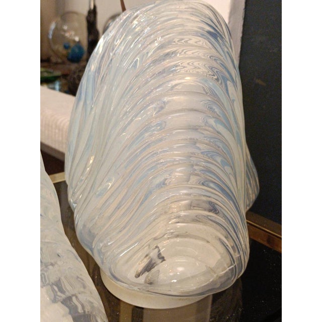 Glass LT301 Iceberg Table Lamps from Mazzega, Italy, 1970s, Set of 2 For Sale - Image 7 of 12