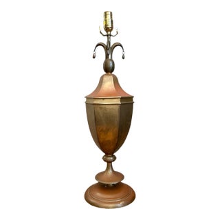 Vintage Chapman Metal Urn Form Table Lamp For Sale