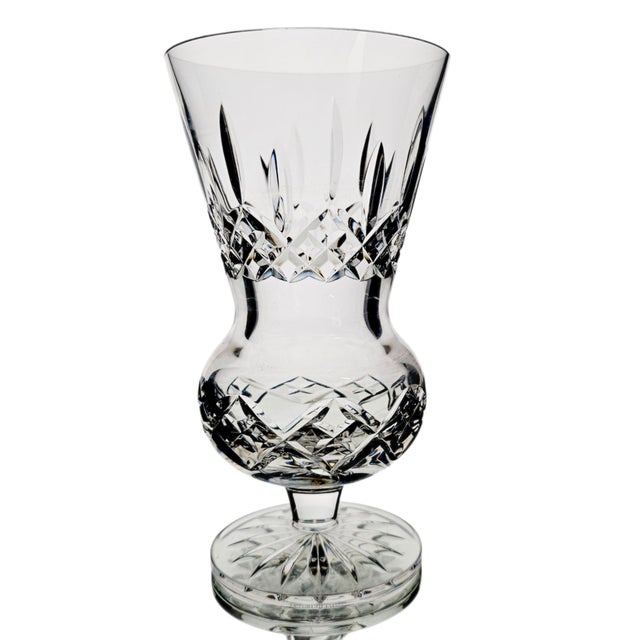 Transparent Waterford Lismore Thistle Irish Lead Crystal Vase With Box 7" For Sale - Image 8 of 18
