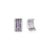 Art Deco Amethyst Multi-Line Bar Earrings With Zircon Accents in 925 Silver, A Pair For Sale - Image 3 of 9