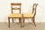 Kindel Furniture Style Regency Carved Walnut Dining Chairs, Set of Four For Sale - Image 10 of 12