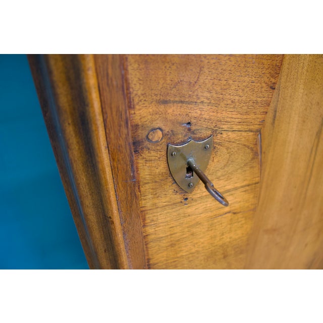 Brown Vintage Biedermeier Burr Walnut Wardrobe, 1930s For Sale - Image 8 of 9