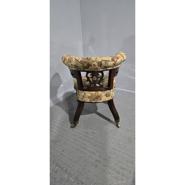Horseshoe Back Desk Chair, 1850 For Sale - Image 9 of 11