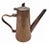 A beautifully handcrafted Arts & Crafts era copper coffee or tea pot, featuring a tapered conical form, long spout, and...
