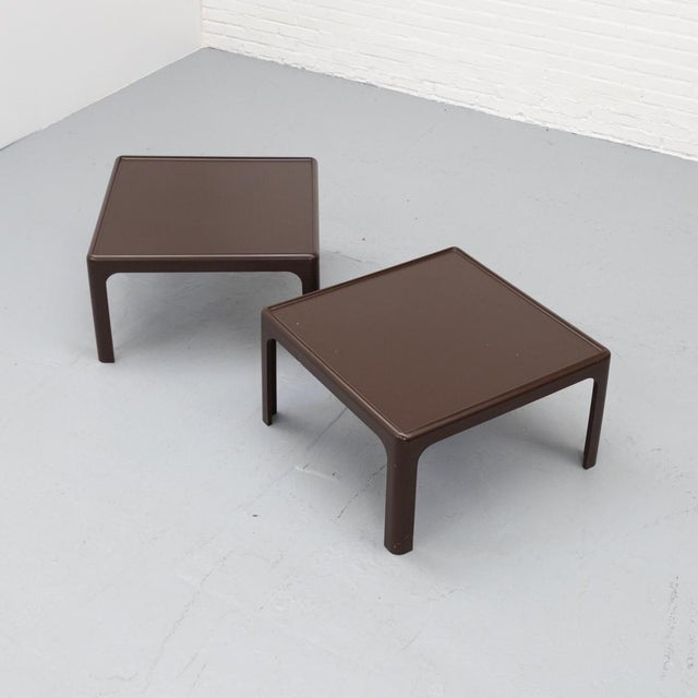 Stylish Space Age coffee table designed by Peter Ghyczy for Horn Collection, Germany, in the 1970s. The design is...