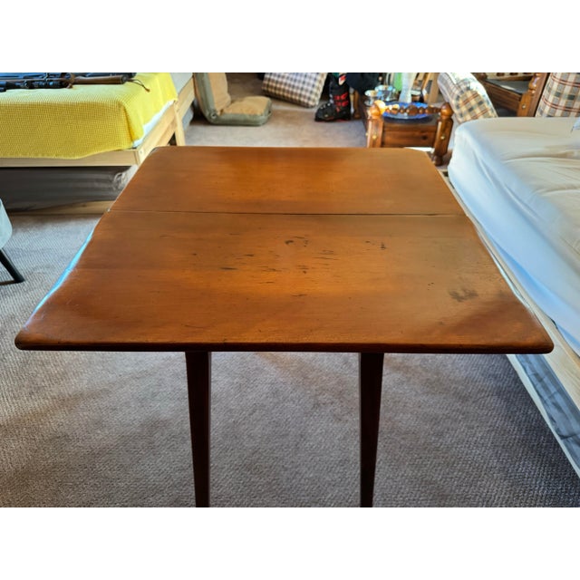 Cushman of Vermont Vintage Cushman Colonial Creations Rock Maple Pivot-Top Game Table - Model 3-35 For Sale - Image 4 of 12