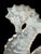 White Vintage Three Seahorses Birdbath Concrete For Sale - Image 8 of 18