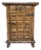 20th Century Spanish Carved Walnut Cabinet, 1940s For Sale