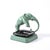Ceramic Art Deco Green Enamel & Black Ceramic Sculptural Elephant Ash Tray Signed Nuart For Sale - Image 7 of 13