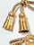 Pair of Vintage Italian Gilt Rope Curtain Tiebacks With Tassels – Hollywood Regency Drapery Hardware, Window Decor For Sale - Image 4 of 7