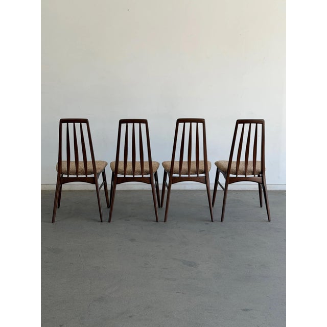 Image 1 of 15 Image 2 of 15 Image 15 of 15 Vintage “Eva” Dining Chairs Designed by Niels Koefoed for Koefoed Hornslet - Set of Four For Sale In Los Angeles - Image 6 of 12