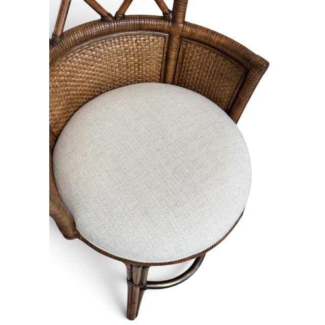 Lexington Tommy Bahama Bali Hai Kamala Bay Swivel Bar Stools, a Pair For Sale - Image 16 of 18