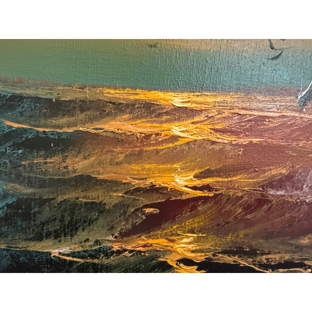 Nautical Preston Willis - Original Marine Oil Painting Tall Ship Nautical Seascape For Sale - Image 3 of 14