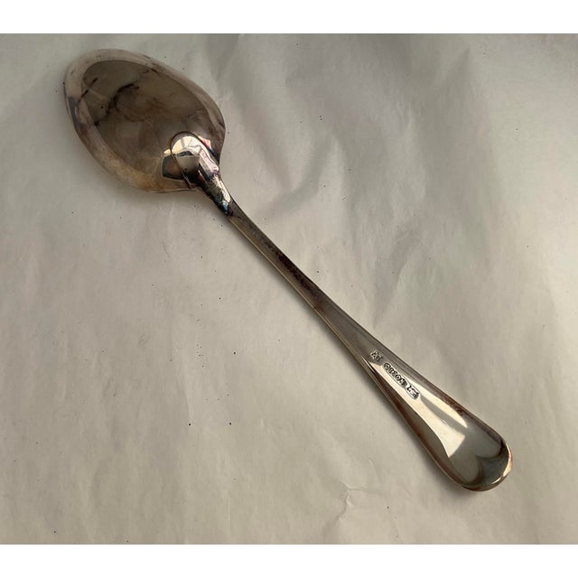 James Dixon & Sons 1980s Silver Dinner Spoon, Old English Pattern - Set of 12 For Sale - Image 4 of 15
