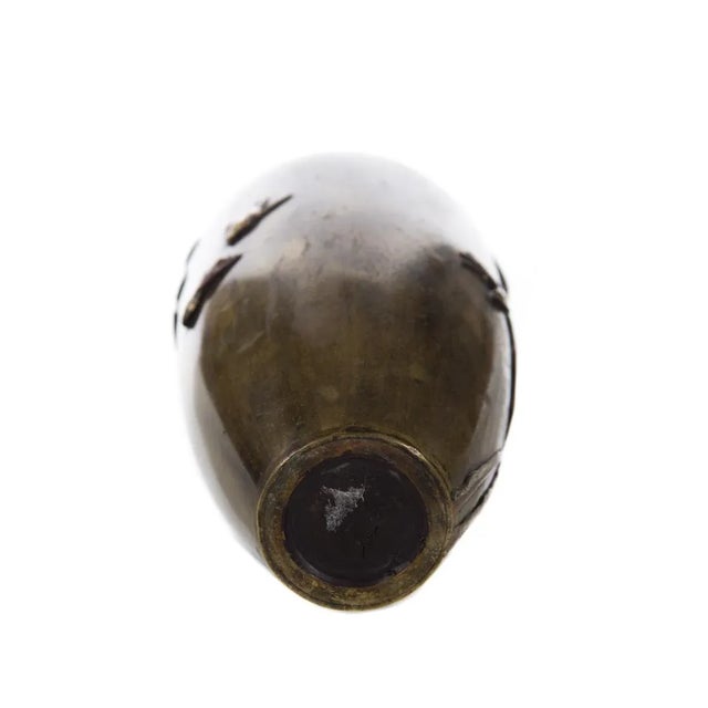 19th C. Japanese Metal Meiji Vase For Sale - Image 9 of 9