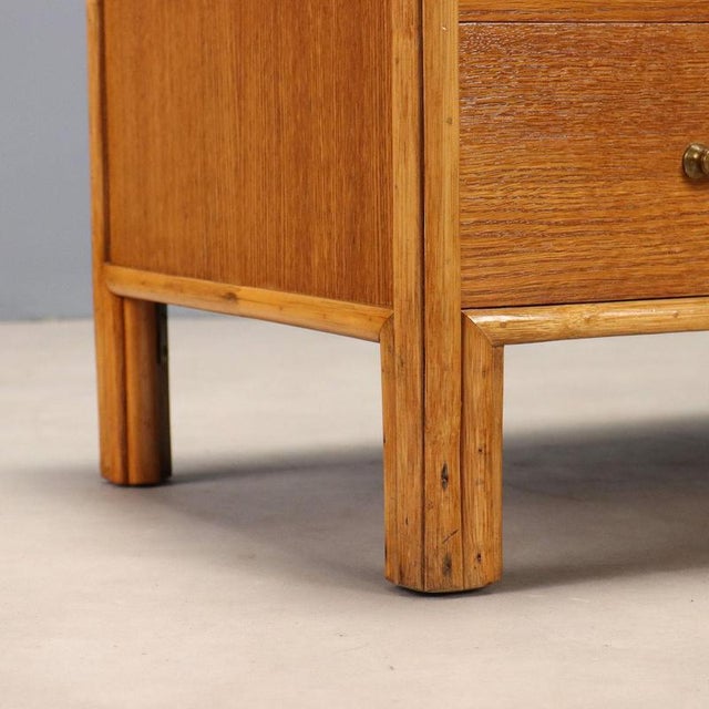Wood Vintage Chest of Drawers in Oak, 1950s For Sale - Image 7 of 10