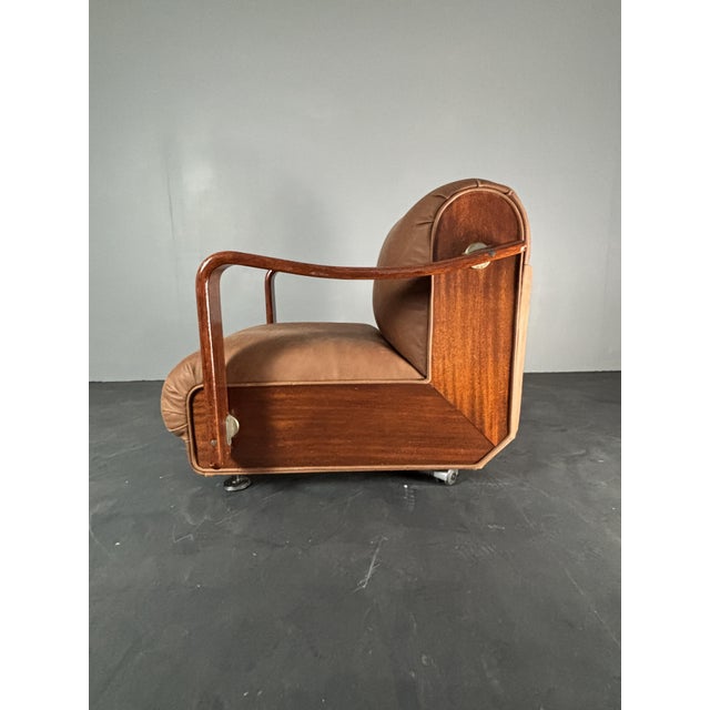 Brown Mid-Century Brutalist Embassy Lounge or Easy Club Chair, 1960s For Sale - Image 8 of 18