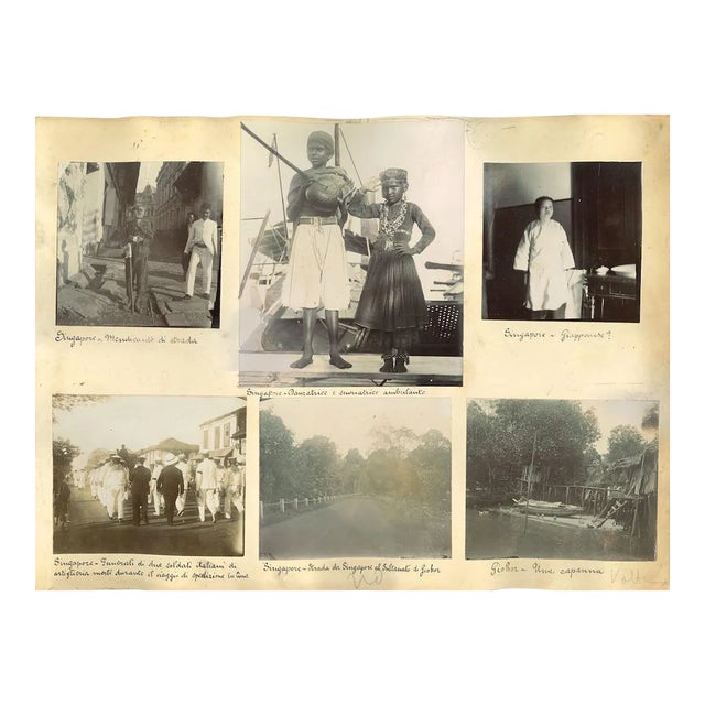 Unknown, Ancient Views of Johor and Singapore, Albumen Print, 1880s/1890s, Set of 12 For Sale