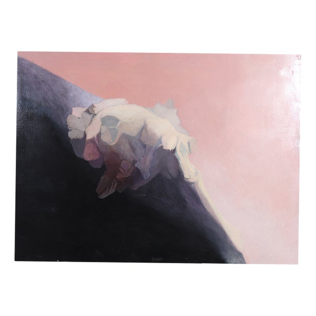 J. Dupain, Abstract Composition, 1960, Oil Painting on Board For Sale
