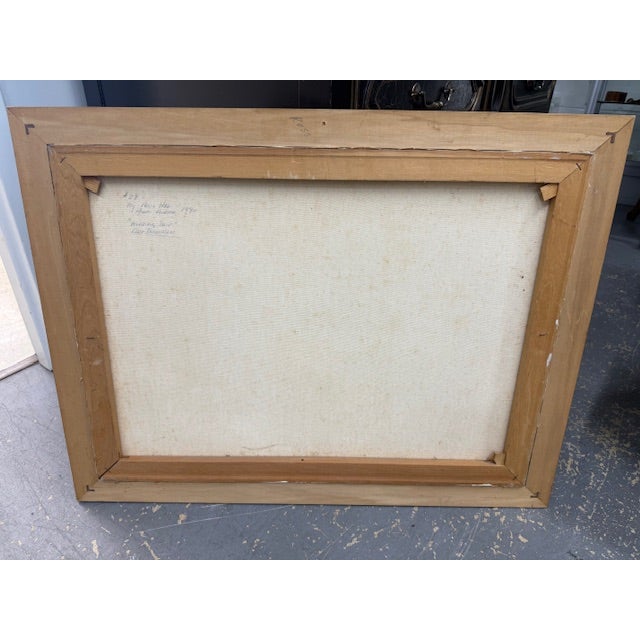 Paul R. Hee Maritime Scene Oil Painting on Canvas Signed and Framed 1950's For Sale - Image 16 of 16