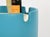 Dilly Dally Pouf in Turquoise Leather by L. Massoni for Poltrona Frau, Italy, 1968 For Sale - Image 9 of 14