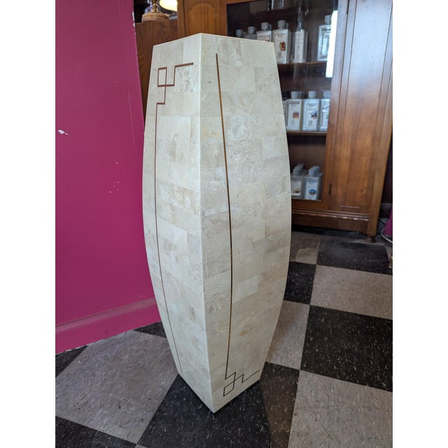 Stone Vintage Tessellated Stone Pedestal For Sale - Image 7 of 7