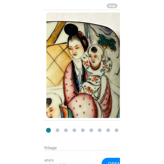 Late 18th Century Antique Chinese Porcelain Shard Box For Sale - Image 5 of 11