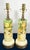 Metal 1939 Loevsky & Loevsky Hand-Painted Floral Cylinder Lamps - a Pair For Sale - Image 7 of 12