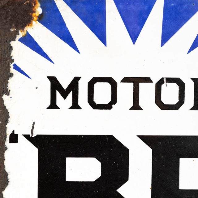 20th Century Motor Bp Spirit Enamel Advertising Sign For Sale - Image 6 of 11