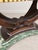 Wood Italian Alps Green Marble Table with Grissinato Edge, 1935 For Sale - Image 7 of 12
